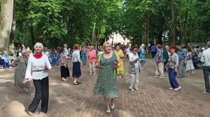 Воскресные танцы для пенсионеров в парке городском г. Калуги #танцы#пенсионеры#парк