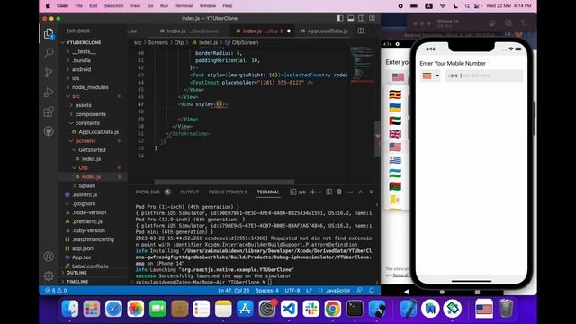 Building OTP Screen & Installing RN Vector Icons | Uber Clone | React Native Tutorial - 03 смотреть онлайн