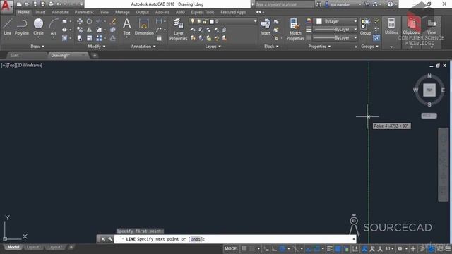AutoCAD 2018 Tutorial 005 смотреть онлайн