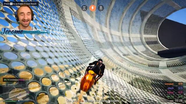 Racing With Laser Bikes In GTA 5 | JeromeACE смотреть онлайн