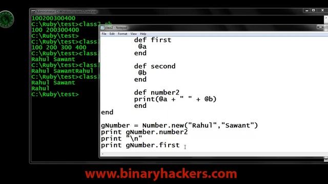 Ruby Programming Part 24 - Define Class Part 2 смотреть онлайн