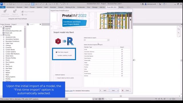 How to Import a ProtaStructure Model into Autodesk Revit смотреть онлайн