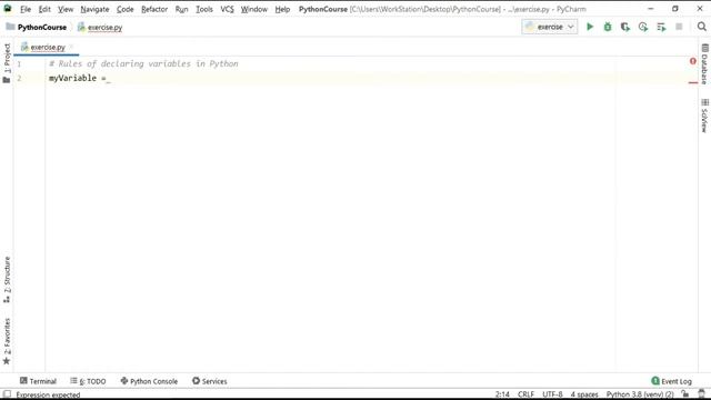 What are the rules for declaring variables in Python смотреть онлайн