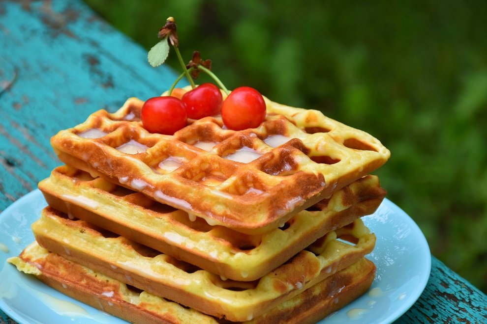 Невероятно вкусный и быстрый рецепт Венских вафель. Простые ингредиенты смотреть онлайн