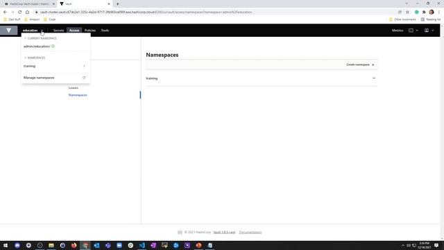 2.3 Learn Vault - Multi-Tenancy with Namespaces смотреть онлайн