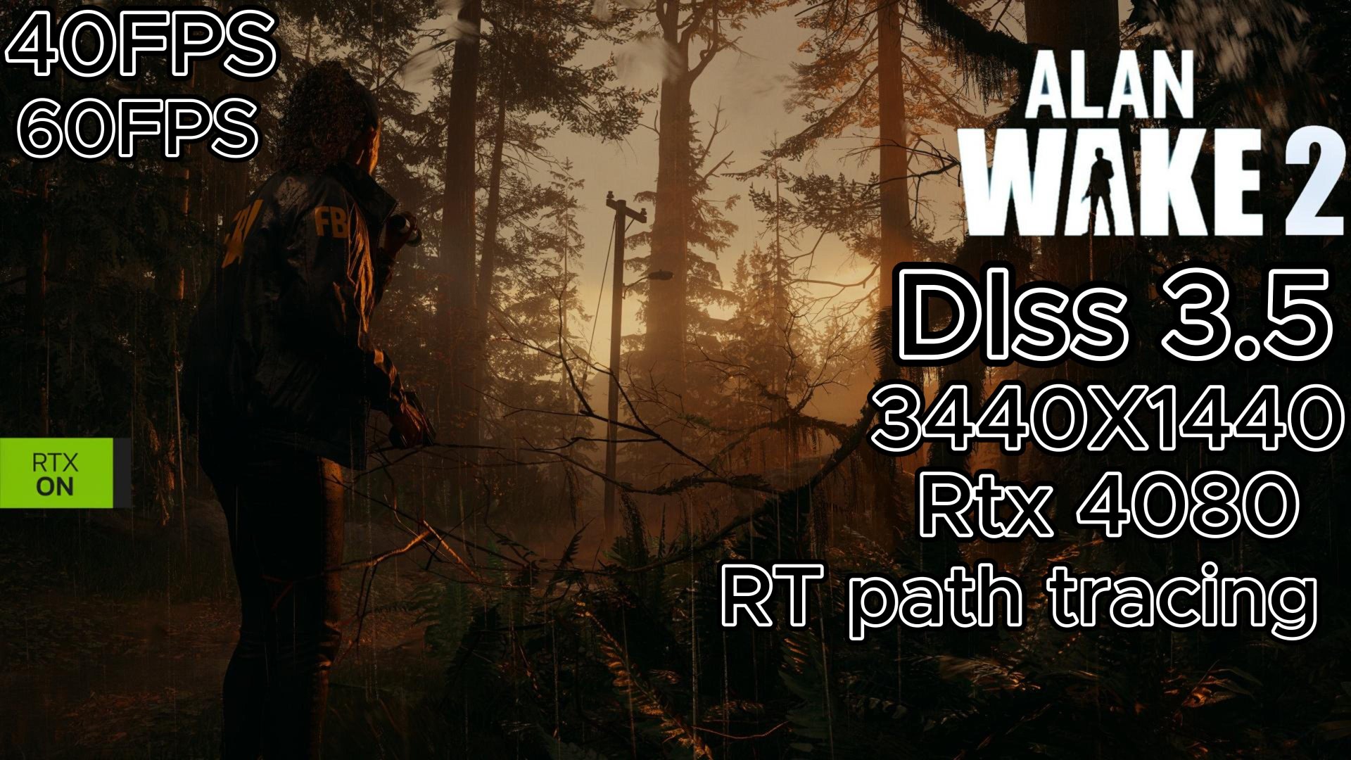 Alan Wake 2 | 3440x1440| Benchmark | Test | Dlss 3.5 Reconstruction | RT Path Tracing | Rtx 4080
