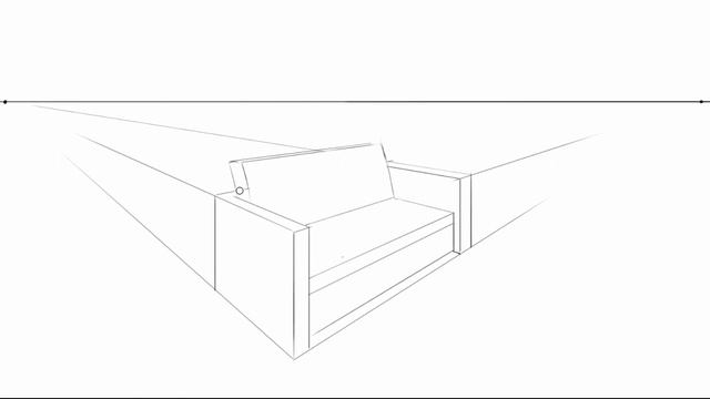 How to Draw a Sofa in 2 Point Perspective смотреть онлайн