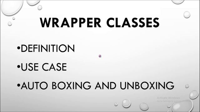 JAVA WRAPPER CLASSES смотреть онлайн