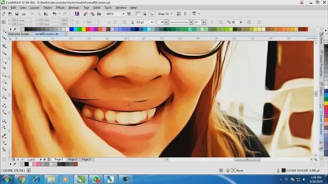 Cartoon effect / Vector art / Vexel art - Coreldraw Photoshop смотреть онлайн
