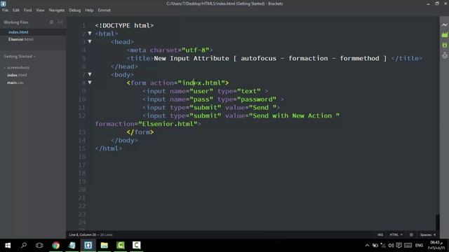 13 - ( HTML 5 Tutorial ) New Input Attribute Part 1 смотреть онлайн