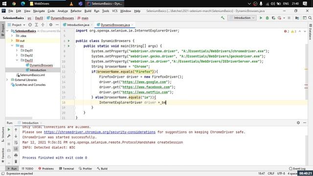 Selenium Java Training Trial Class 3 March 2021 || Whizdom Trainings смотреть онлайн
