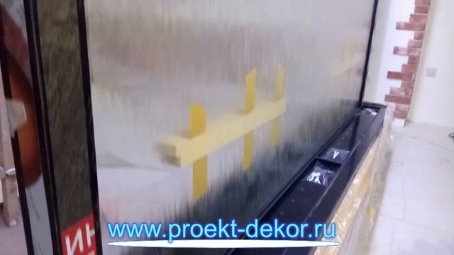 Искусственный водопад по стеклу смотреть онлайн