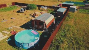 Как мы баню собирали за 1 день. Квадро овал 4х6 метра от Bochky