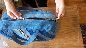 diy//Дорожная сумка из ненужных джинсов своими руками .Вторая жизнь вещей.