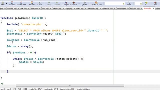 Creando un Álbum Fotográfico con PHP y My SQL - Parte 22 смотреть онлайн