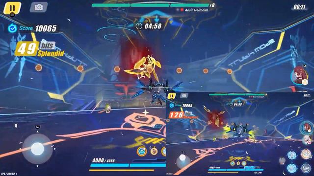 HI3 SSS Heimdall - 47920(39933) strat - 300 vs 120 fps comparison смотреть онлайн
