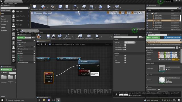 Unreal Engine - Set Visibility смотреть онлайн