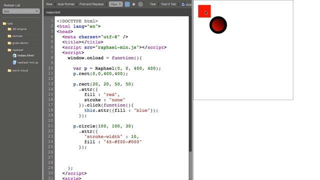 Raphael Tutorial Part 1