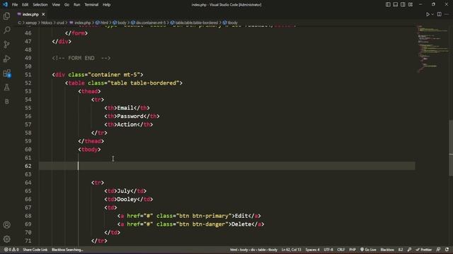 PHP CRUD - II | how to read data from a database using a PHP file смотреть онлайн