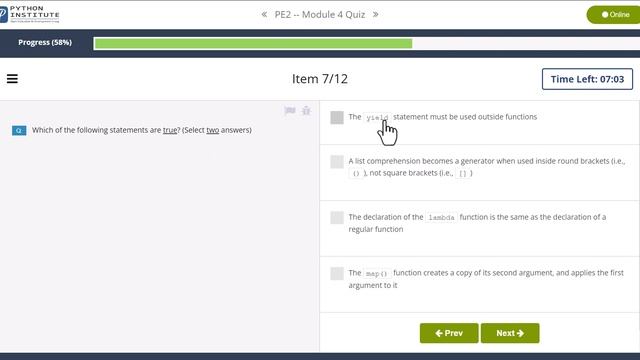 Python Essentials 2 Module 4 Quiz with explanation смотреть онлайн