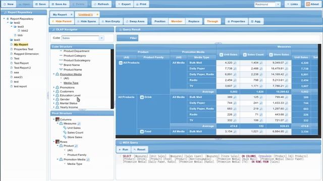 Pivot4J Analytics 0.8 Demo смотреть онлайн