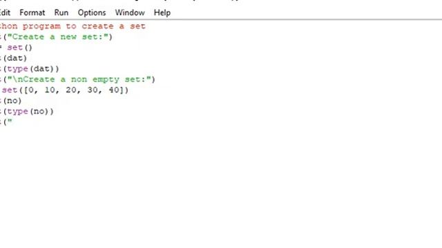 Python program to create a set смотреть онлайн
