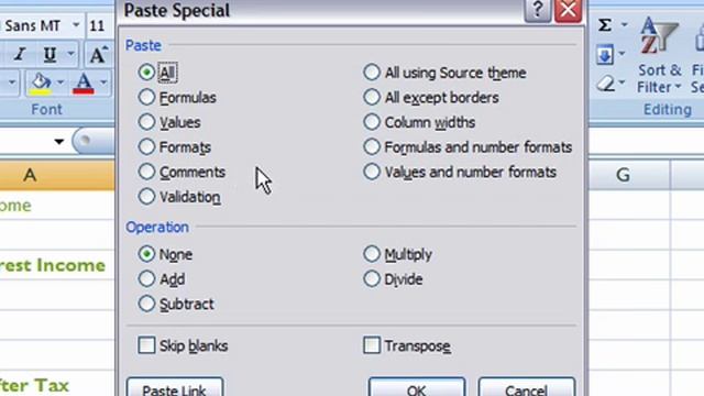 Use Paste Special in Excel 2007 смотреть онлайн