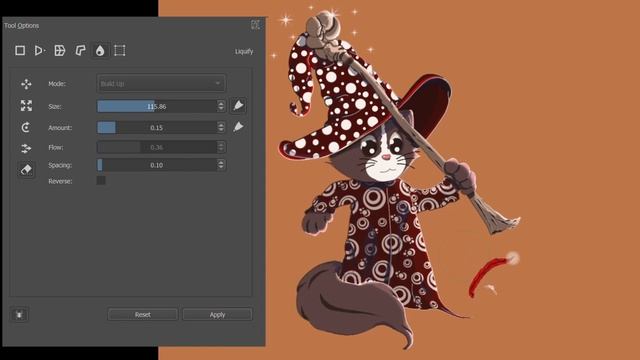 KRITA 4.4.2 LIQUIFY MODE (in-depth 2021 tutorial inside the transform tool) смотреть онлайн