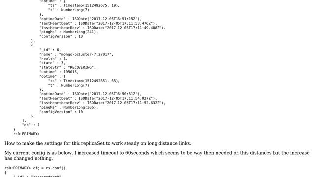 Databases: Mongo replicaSet dispersed over all continents смотреть онлайн