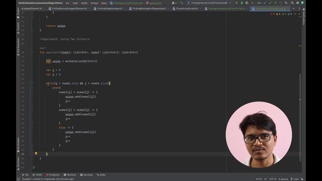 7. Finding Union Of Two Sorted Arrays | Kotlin | Arrays | Data Structures And Algorithms | Android смотреть онлайн