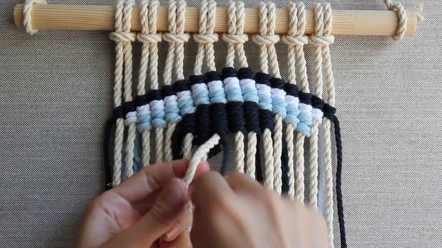 DIY: Small Macrame Wall Hanging MACRAME EYE ? / Macrame Art