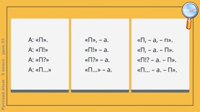 Русский язык 5 класс (Урок№33 - Прямая речь. Диалог.) смотреть онлайн