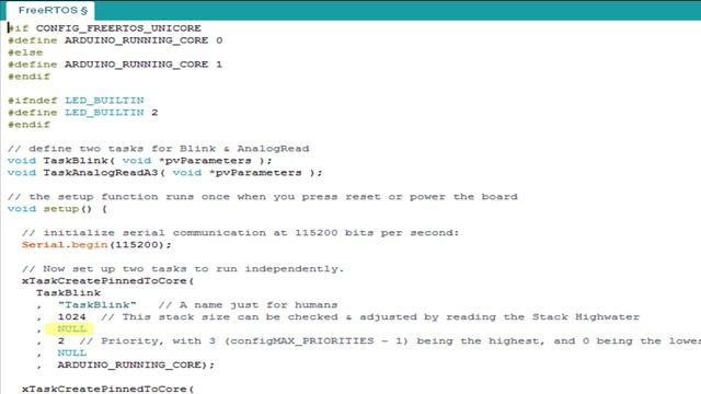 FreeRTOS Arduino and ESP32 смотреть онлайн