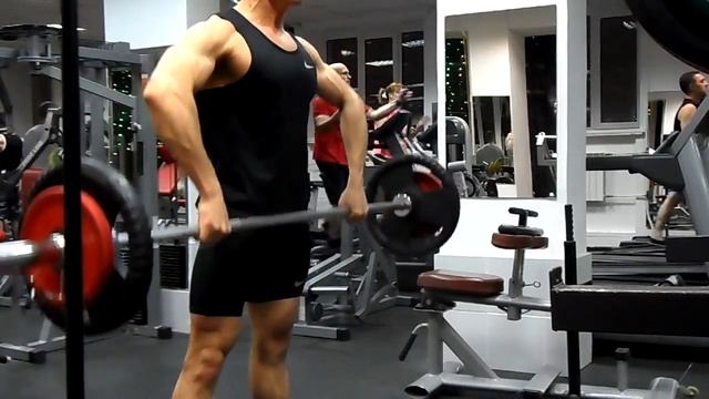 подъём локтей в стороны на средний дельты с весом 60 кг! 12.12.2017