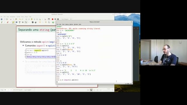 [Python] Aula 10.6 - Separação de strings com str.split() e list() смотреть онлайн
