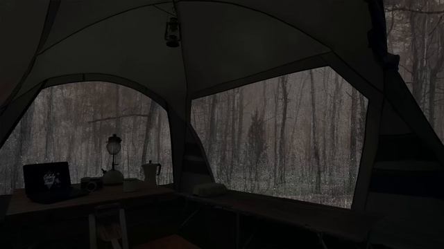 Shelter in a Camping Tent, Calm Down on a Rainy Day - Release all Pressure when Listening to Rain смотреть онлайн