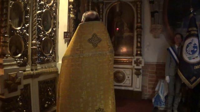 Poświęcenie sztandaru "Porozumienia Wschód - Zachód" w Katedrze Prawosławnej (11.09.2015) смотреть онлайн