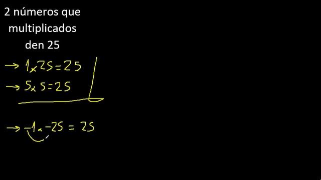 2 Numeros Que Multiplicados Den 25 , Dos Numeros Cuyo Producto Es