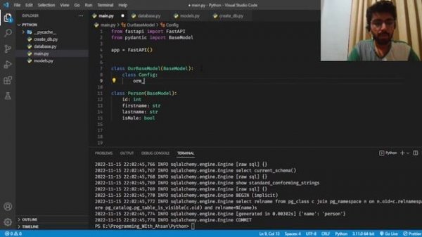 Complete CRUD using FastAPI, SQLAlchemy, Python & PostgreSQL