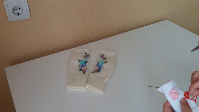 Как я вышиваю на митенках/МК по бразильской вышивке смотреть онлайн