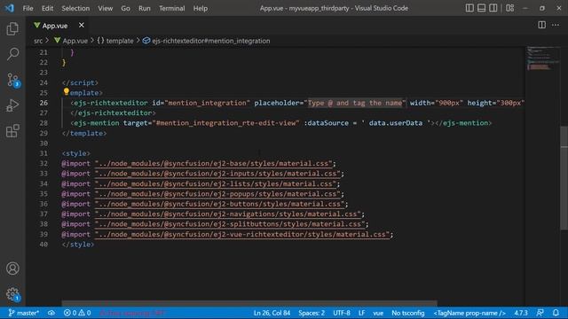 Integrating the Mention Component and Third Party Libraries in VUE RTE смотреть онлайн