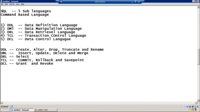 Oracle Database Introduction | Oracle DataBase SQL Commands смотреть онлайн