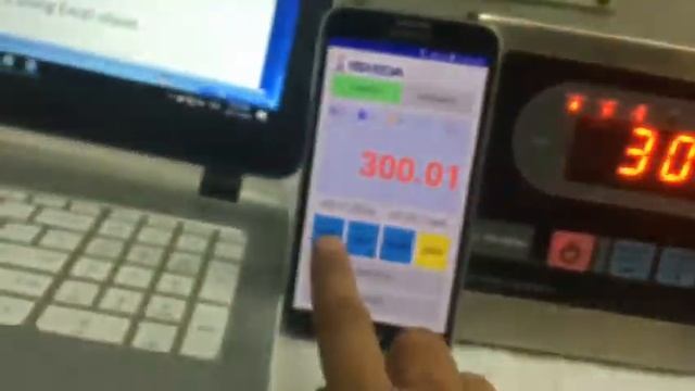 Ishida Weigh Indicator IG-IND Added With WiFi Node and DataLogger App on Smart Phone смотреть онлайн