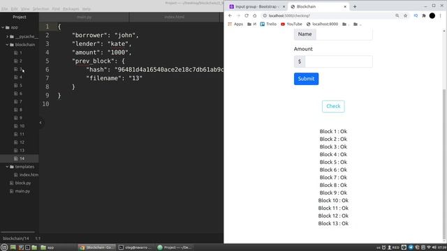 Python Blockchain tutorial #0: Demo | Python projects смотреть онлайн