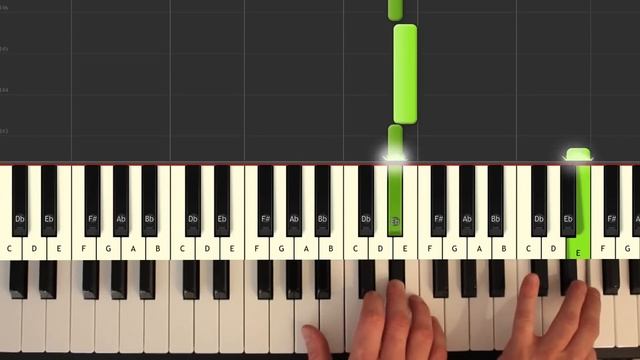 Für Elise - Piano Tutorial Easy SLOW - How to play Für Elise (synthesia) смотреть онлайн