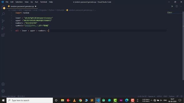 How to Generate Random Password in Python | Password Genrator | TechMahasay смотреть онлайн