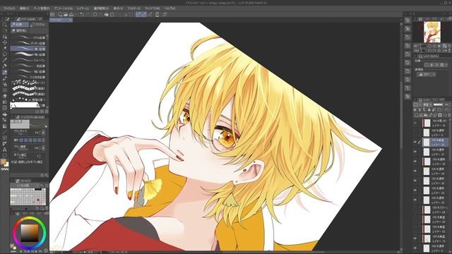 【イラストメイキング】目の中にオレンジ＋イチョウイメージ男子を描いてみた！　#イラストメイキング #illustration смотреть онлайн