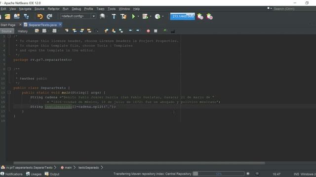 Separar texto con método split en java смотреть онлайн