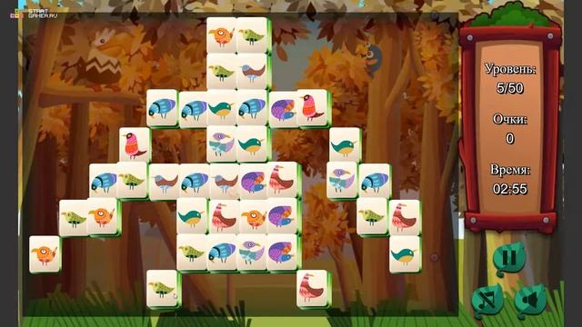 Игра "Маджонг Птицы" (Mahjong Birds) - прохождение смотреть онлайн