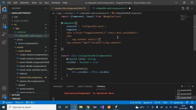 105. Angular Project Tutorial - Multiple slot Content Projection смотреть онлайн